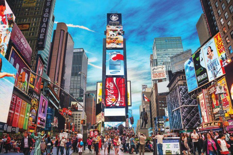 Be Dazzled by Billboards in Times Square